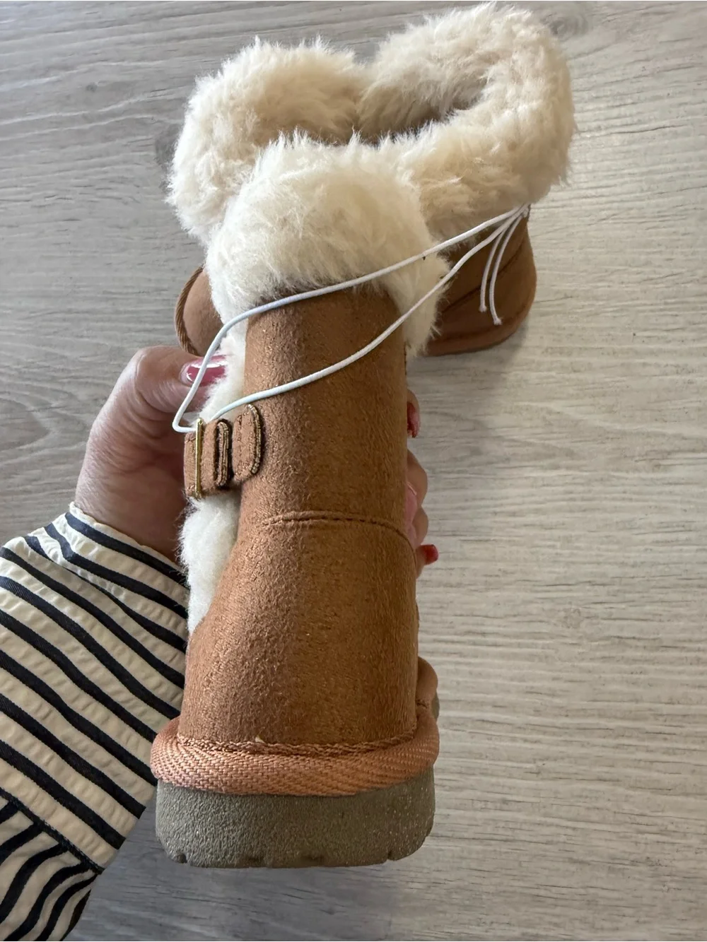 The Children's Place Brown Faux Fur Lined Girls' Boots